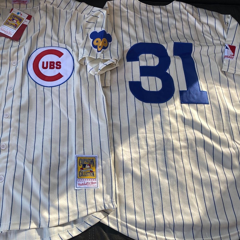 MITCHELL and NESS CHICAGO CUBS FERGUSON JENKINS Men's JERSEY Sz M,L,XL,2X,3X NWT - Picture 7 of 7